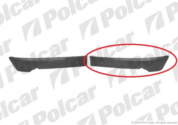 Накладка, молдінг бампера Renault Kangoo (2003 - 2008 рр), ліва